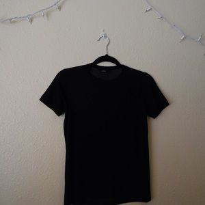 Rue 21 Black Mesh Top